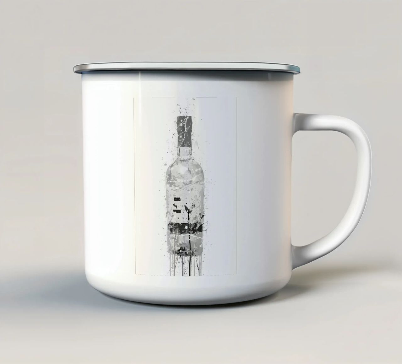 Marmo grigio Gin tazza in smalto da Coffee shop