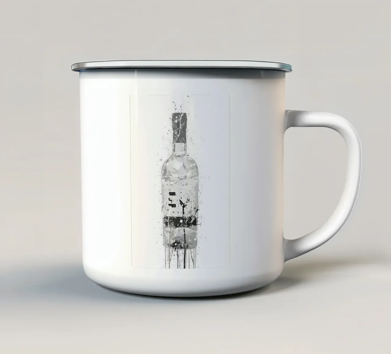 Marmo grigio Gin tazza in smalto da Coffee shop