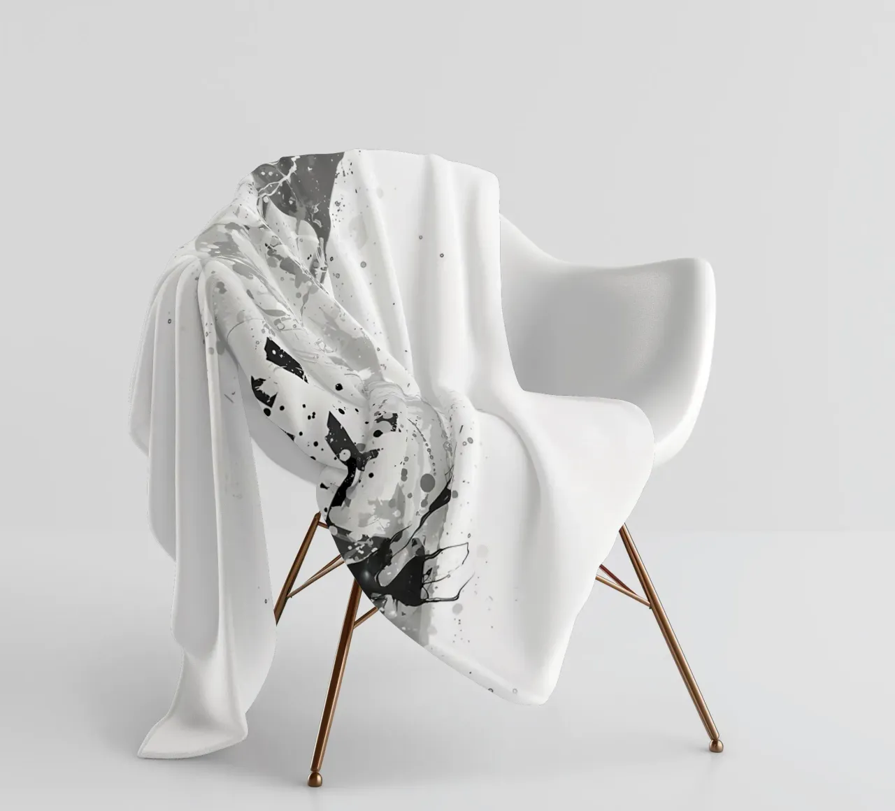 Gin Grau Marmor Fleecedecke von Coffee shop