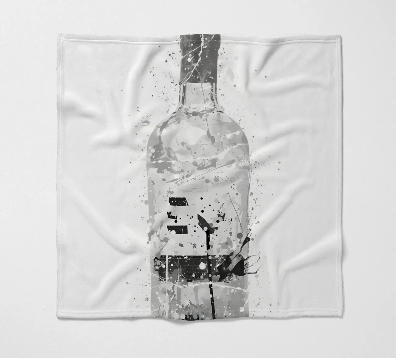 Gin Grau Marmor Fleecedecke von Coffee shop
