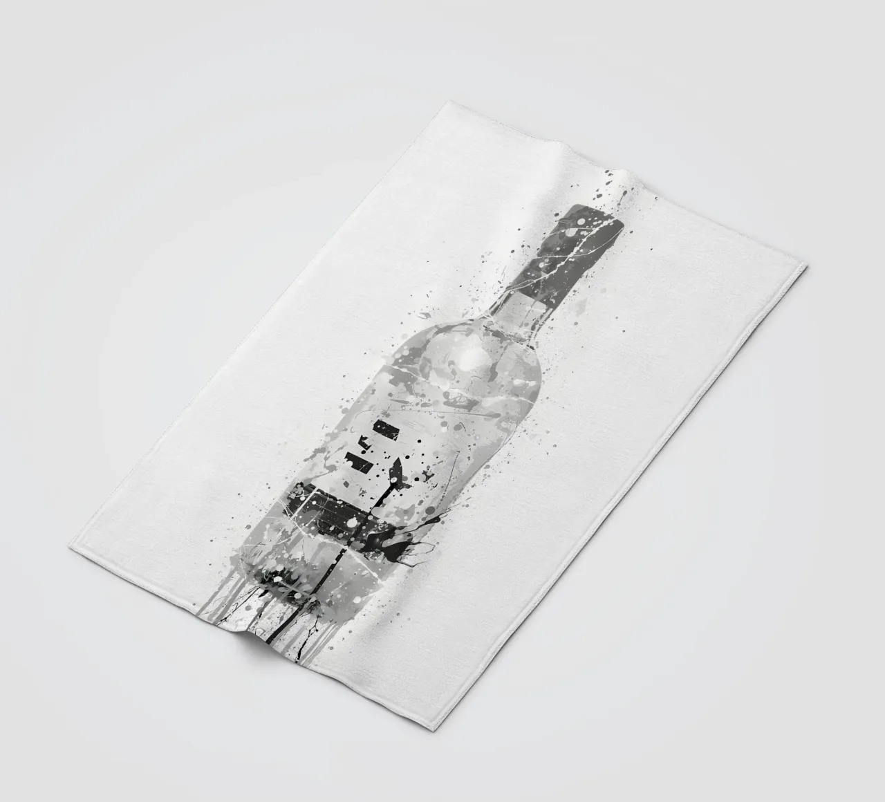 Gin Grau Marmor Fleecedecke von Coffee shop