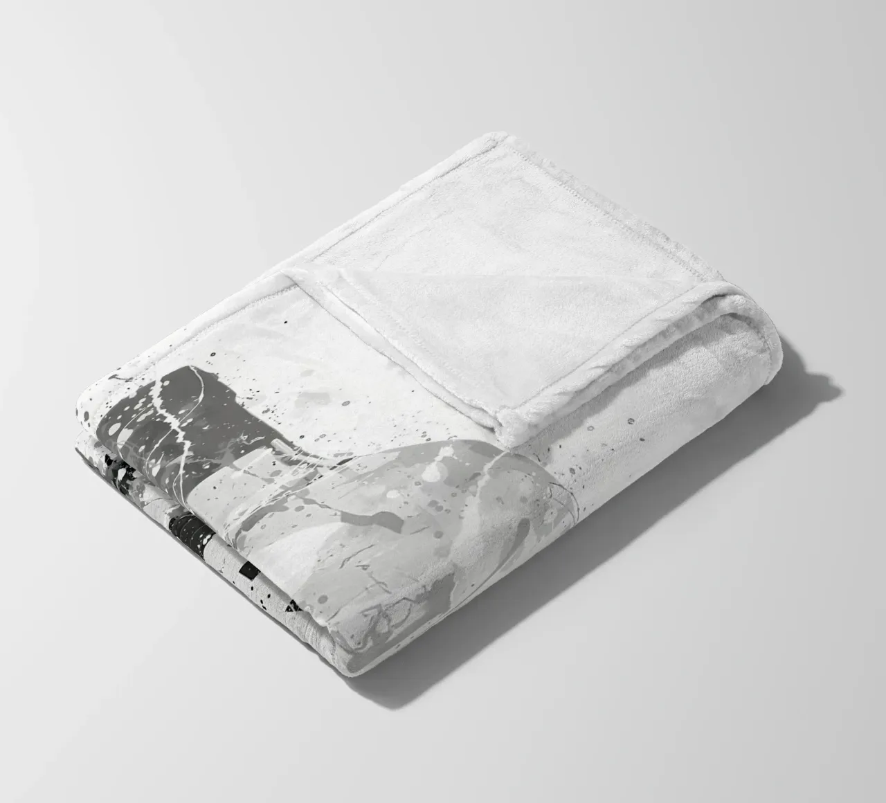 Gin Grau Marmor Fleecedecke von Coffee shop