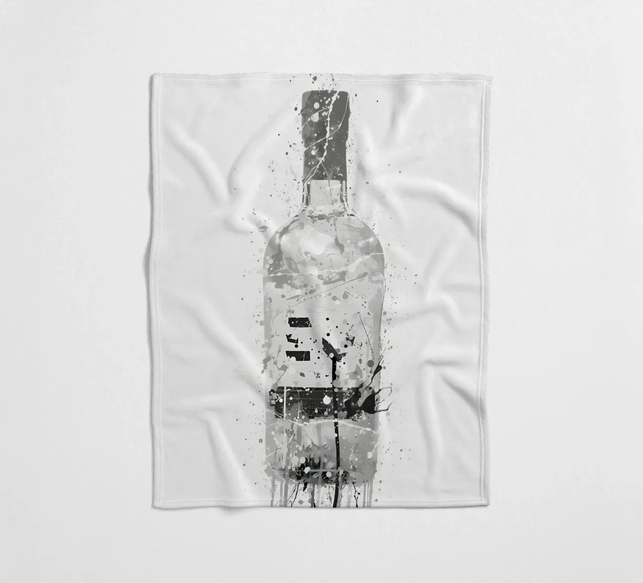 Gin Grau Marmor Fleecedecke von Coffee shop