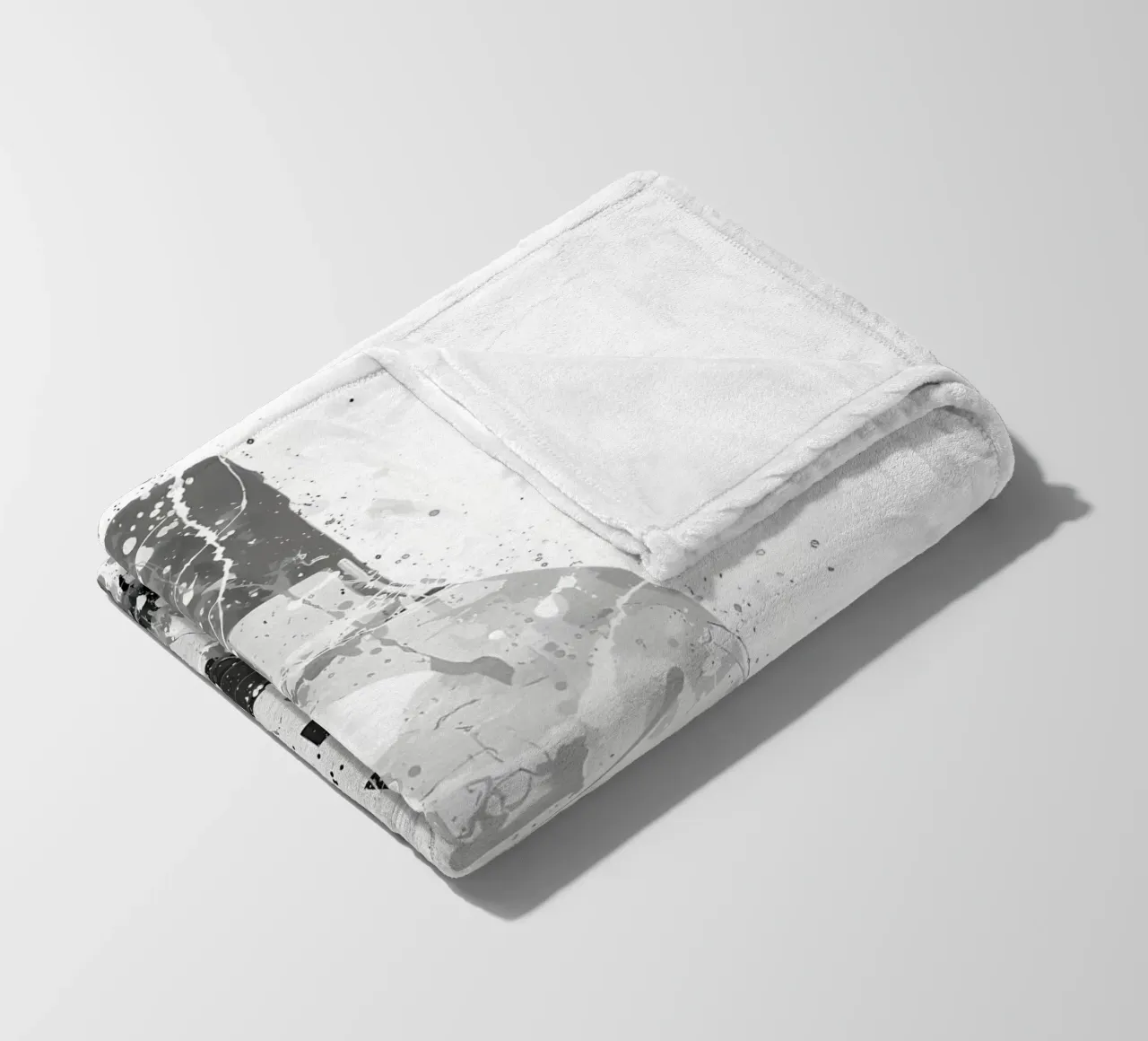 Gin Grau Marmor Fleecedecke von Coffee shop