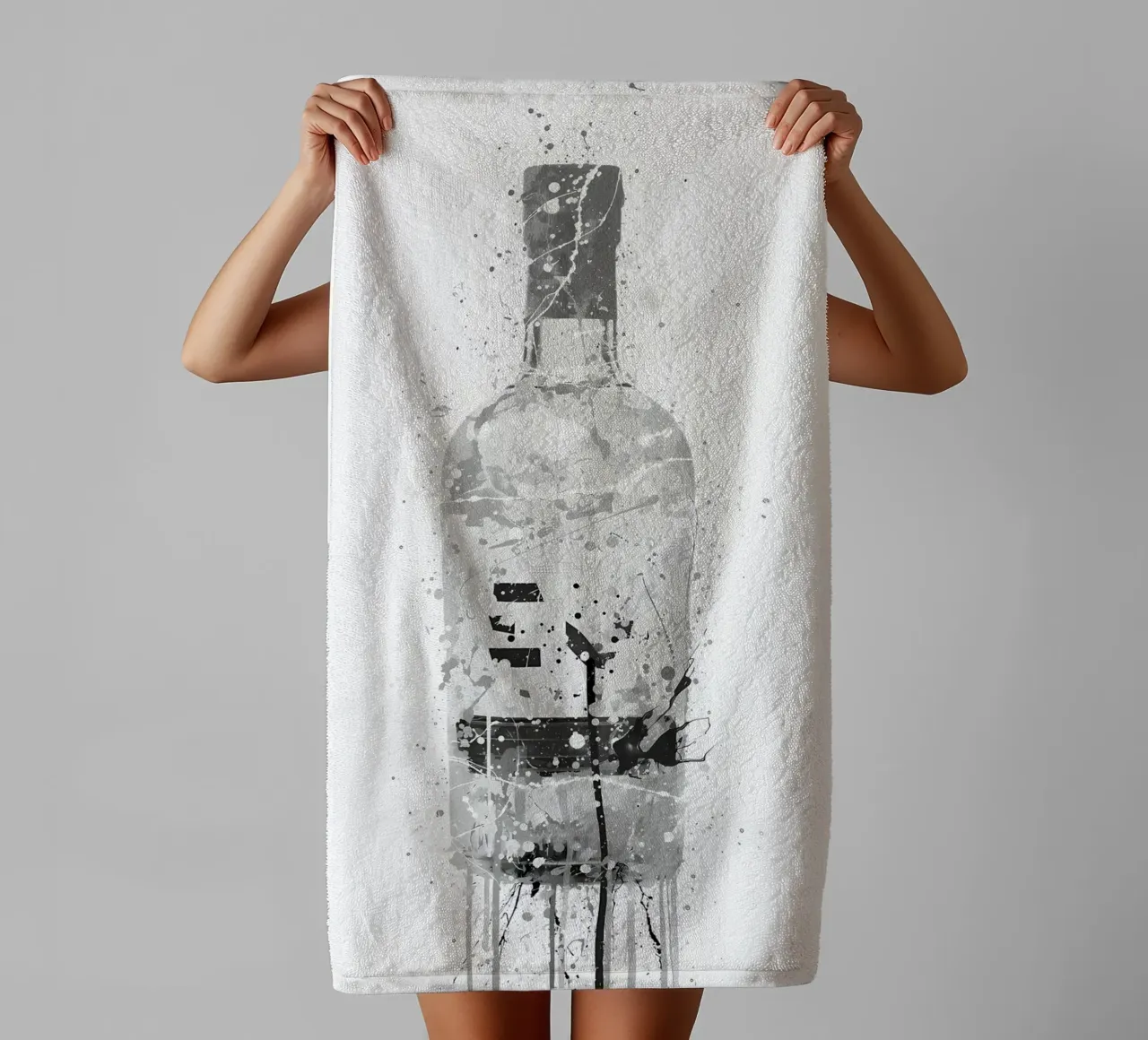 Gin Grau Marmor Handtuch von Coffee shop