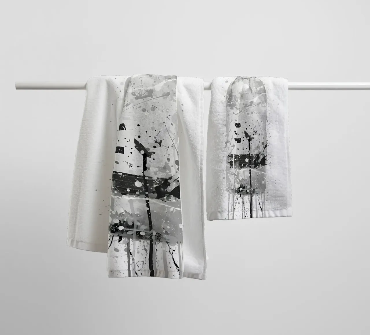 Gin Grau Marmor Handtuch von Coffee shop