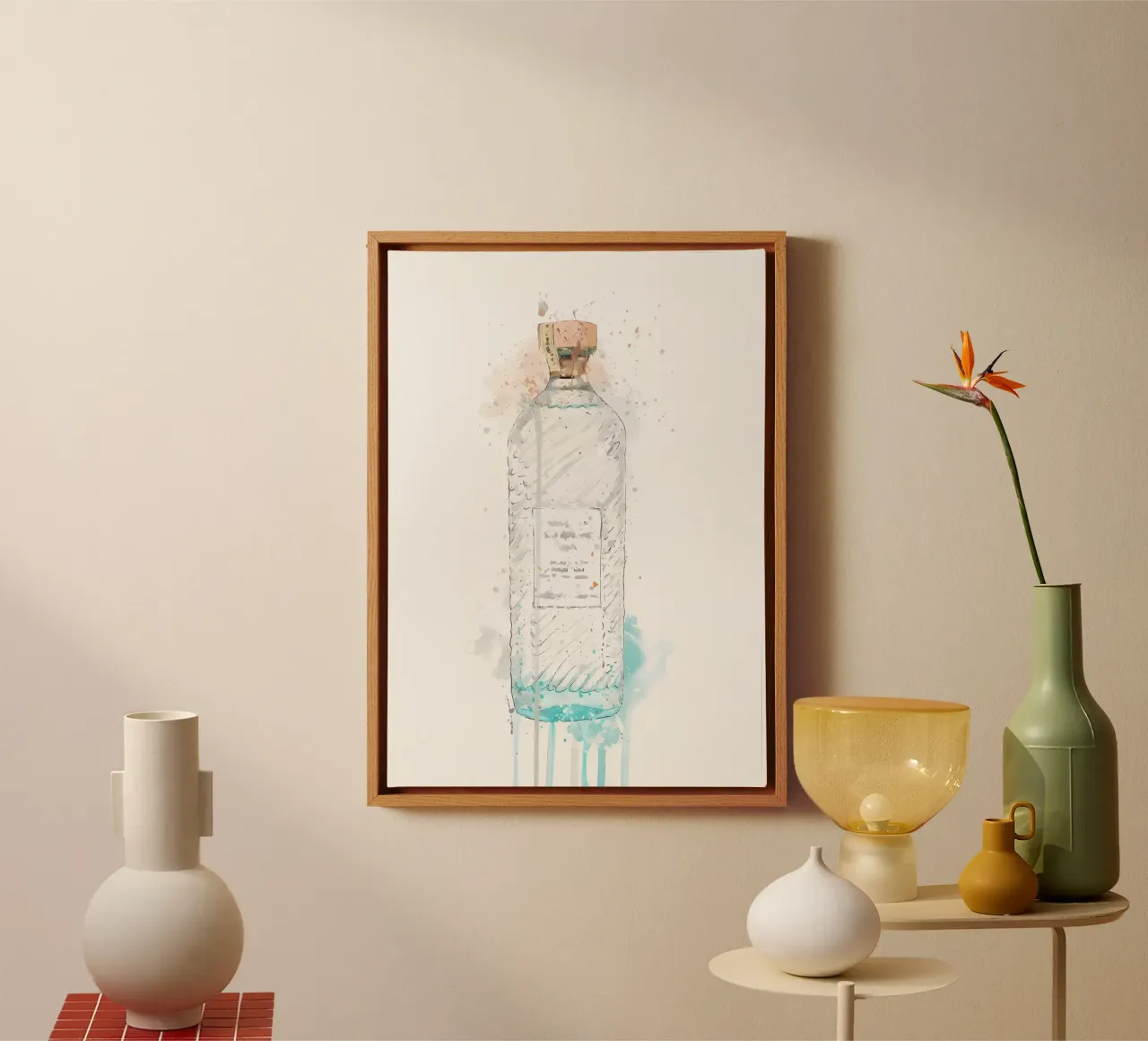 Gin Hebridean Hue tela con Cornice a cassetta da Coffee shop