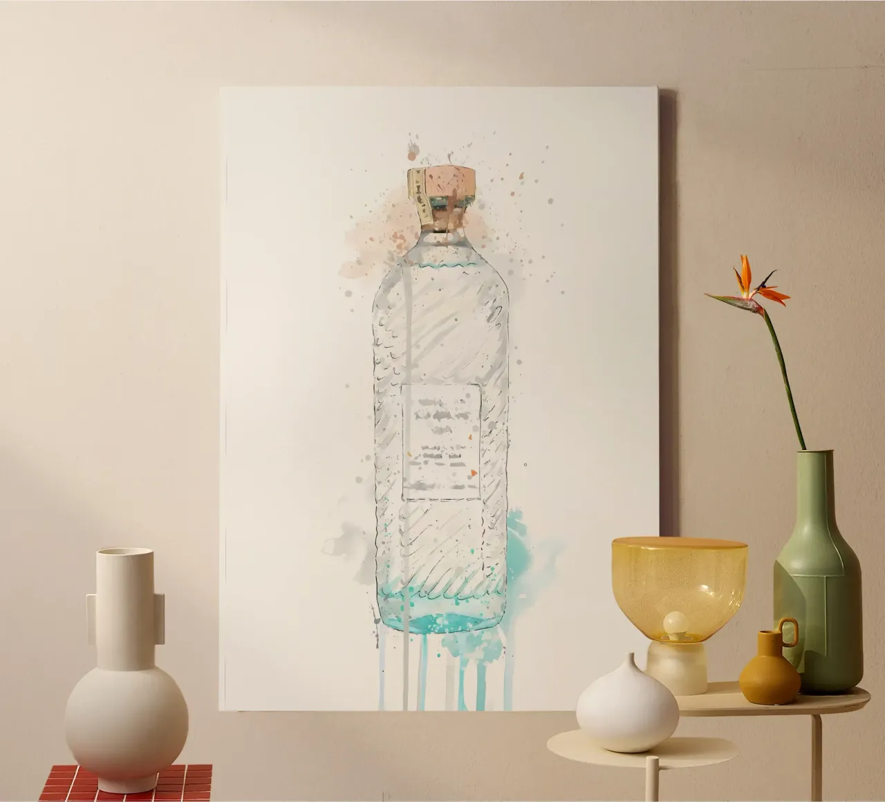 Gin Hebridean Hue tela con Cornice a cassetta da Coffee shop