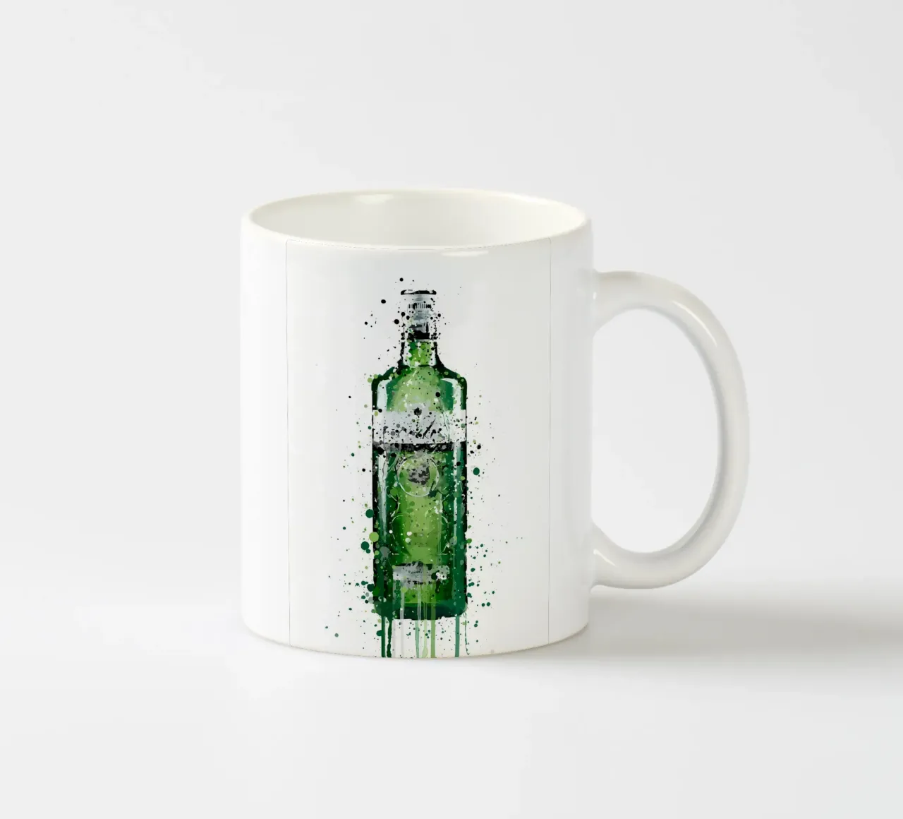 Ginblad groen keramische mok van Coffee shop