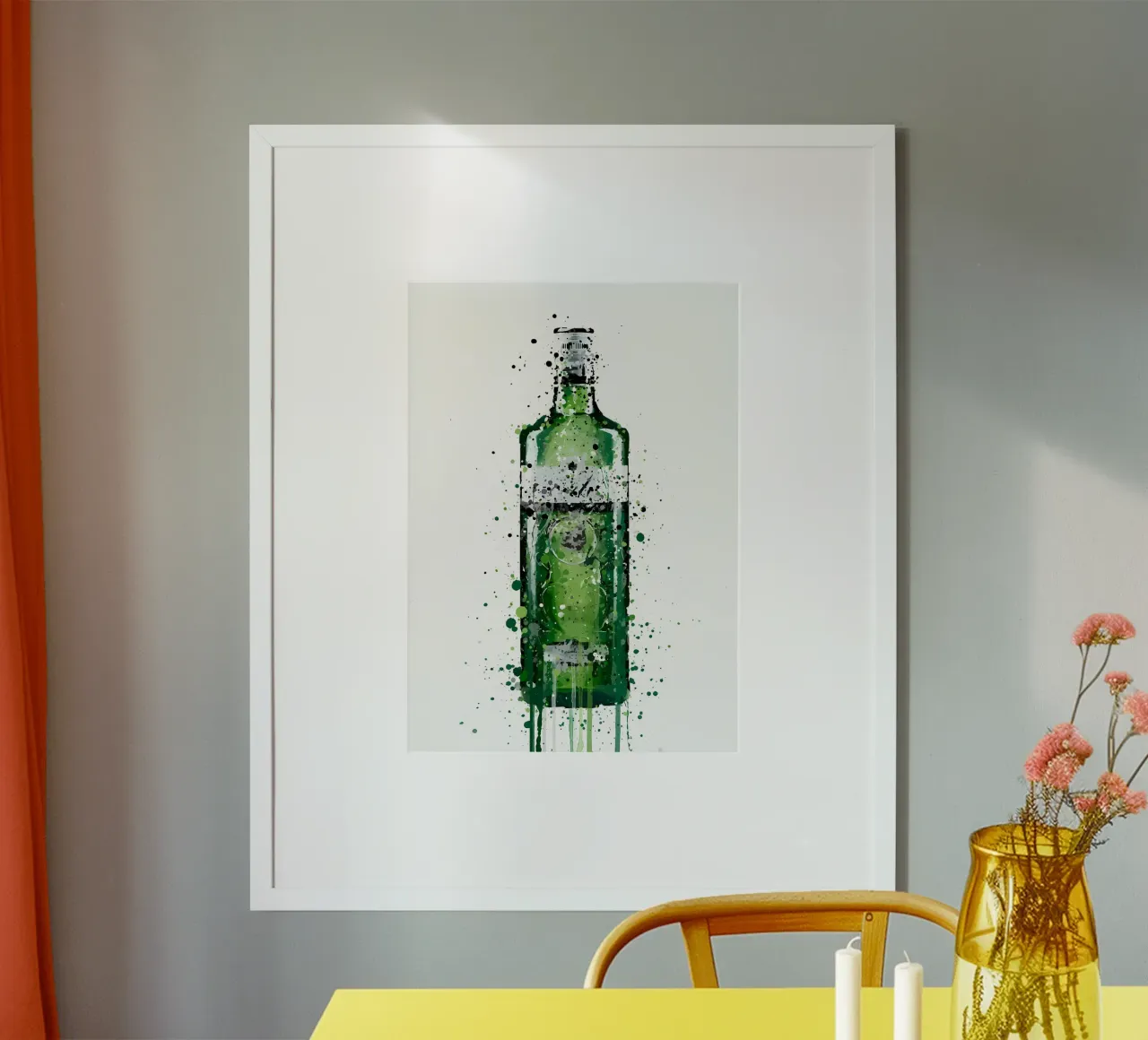 Verde foglia di gin carta hahnemühle da Coffee shop