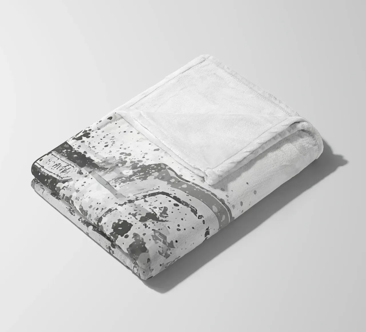 Grigio Oceano Blu coperta in pile da Coffee shop