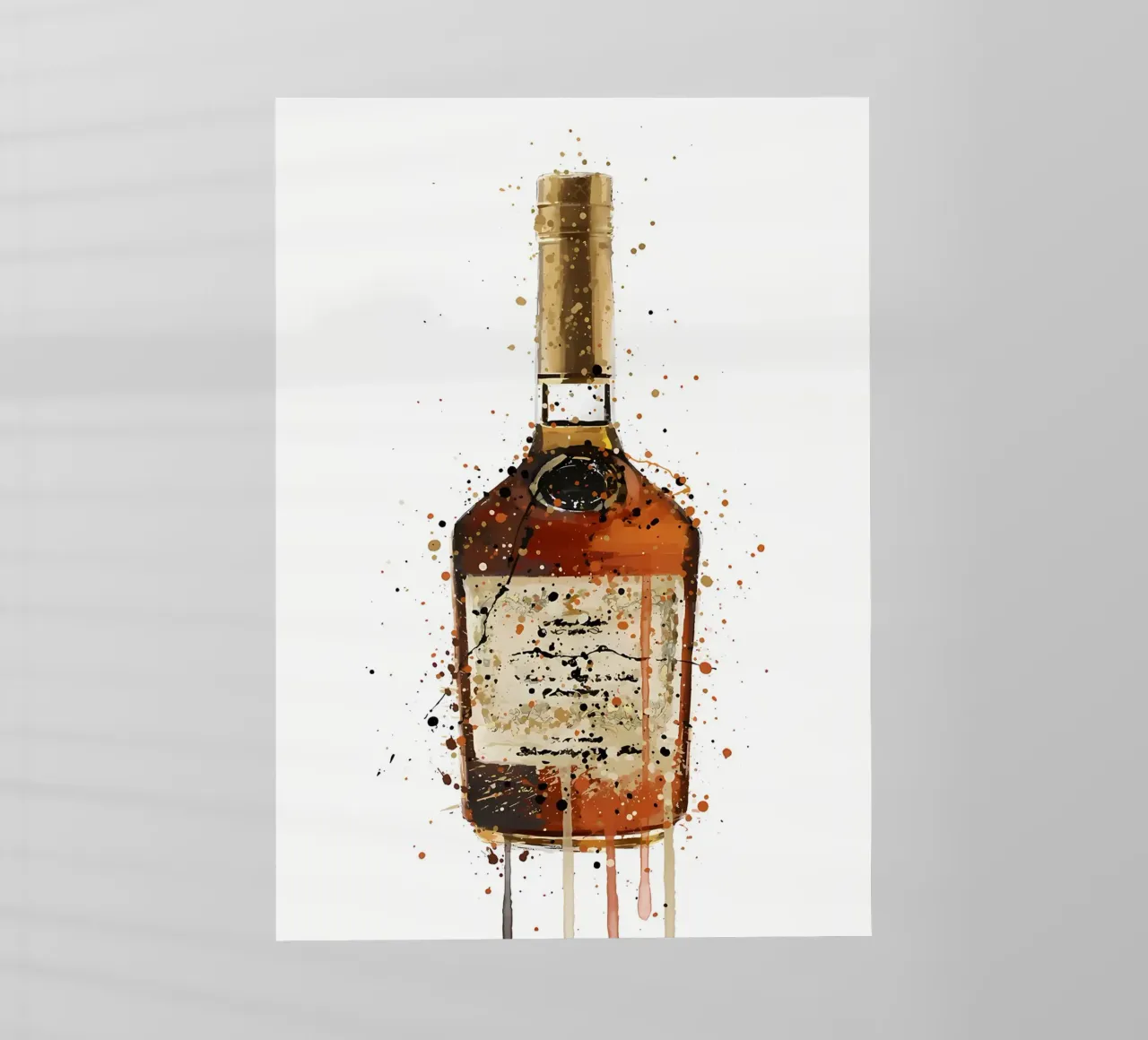 Liquore bruciato al toffee pellicola backlit da Coffee shop
