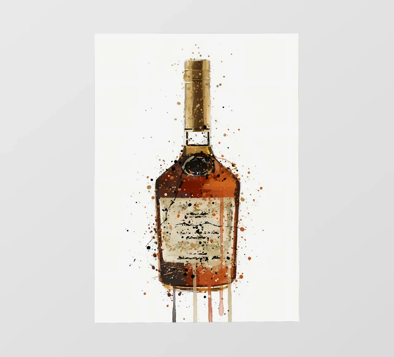 Liquore bruciato al toffee pellicola backlit da Coffee shop