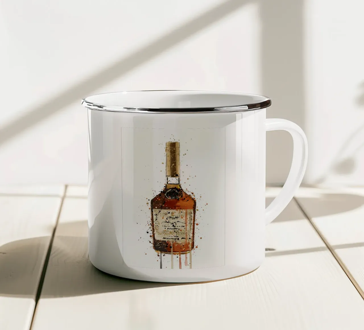 Liquore bruciato al toffee tazza in smalto da Coffee shop