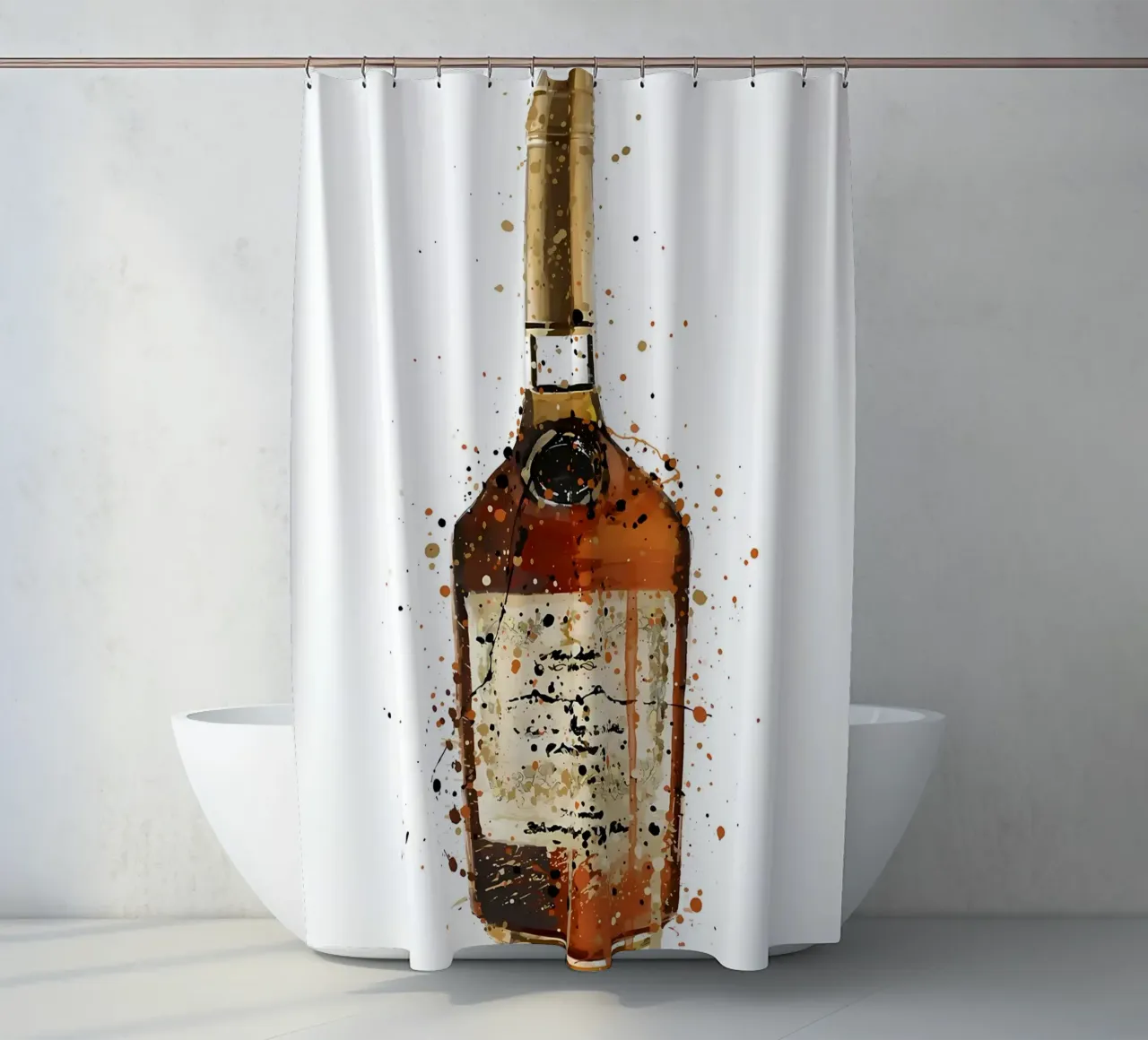 Liquore bruciato al toffee tenda da doccia da Coffee shop