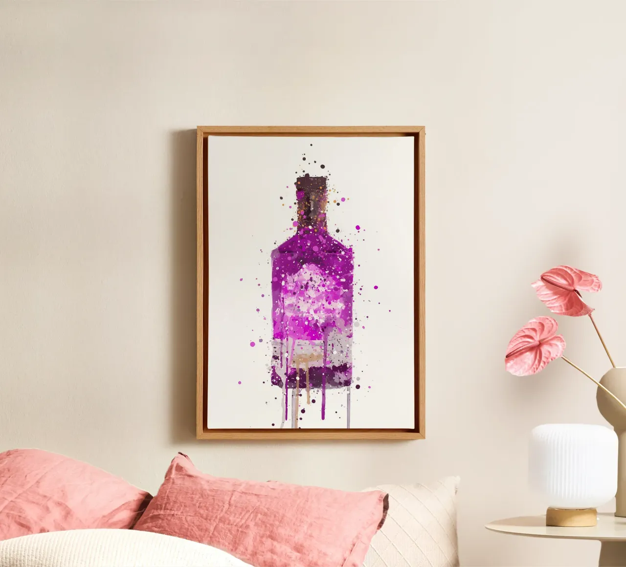 Magenta canvas by Coffee shop
