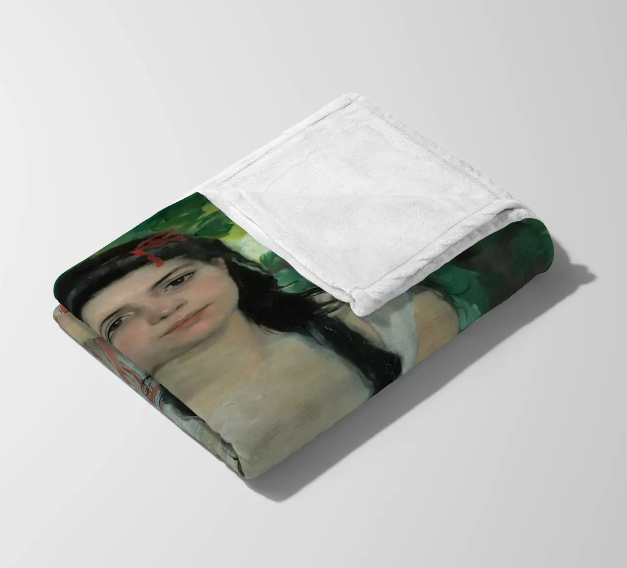 Pierre-Auguste Renoir - In estate - Ragazza gitana coperta in pile da Timeless Artworks
