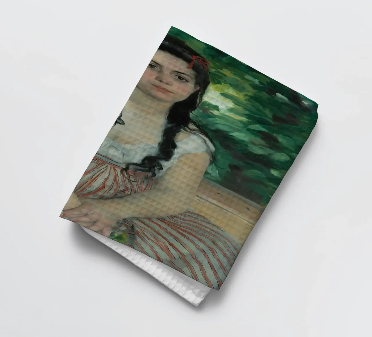 Pierre-Auguste Renoir - In estate - Ragazza gitana canovaccio da cucina da Timeless Artworks