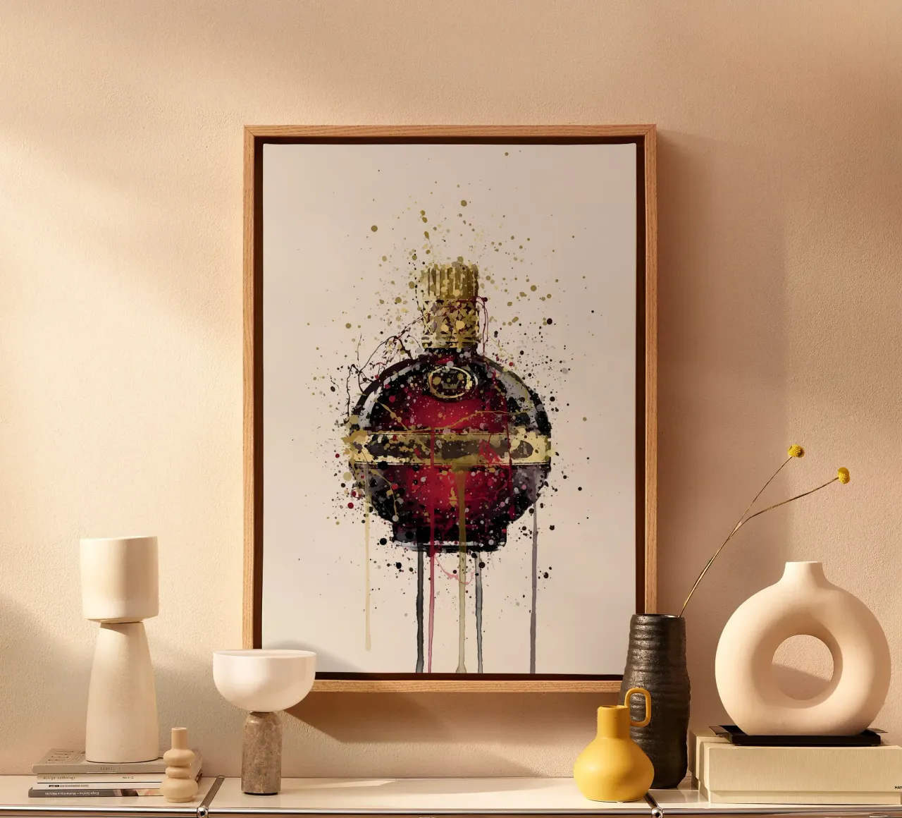 Raspberry canvas by Coffee shop