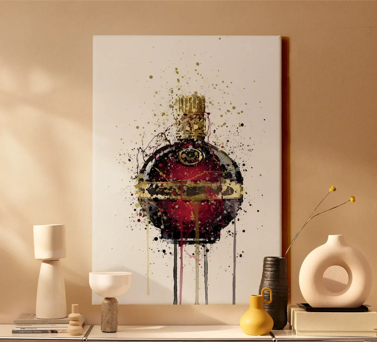 Raspberry canvas by Coffee shop