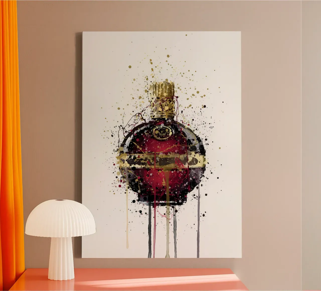 Raspberry canvas by Coffee shop