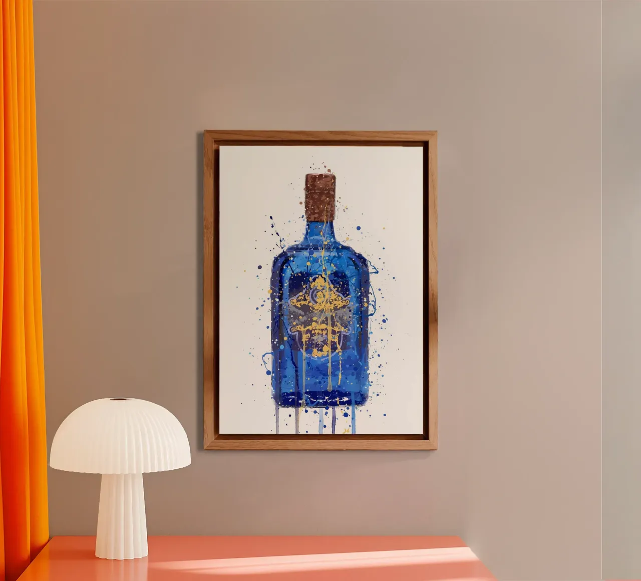 Royal Blue alu-dibond by Coffee shop