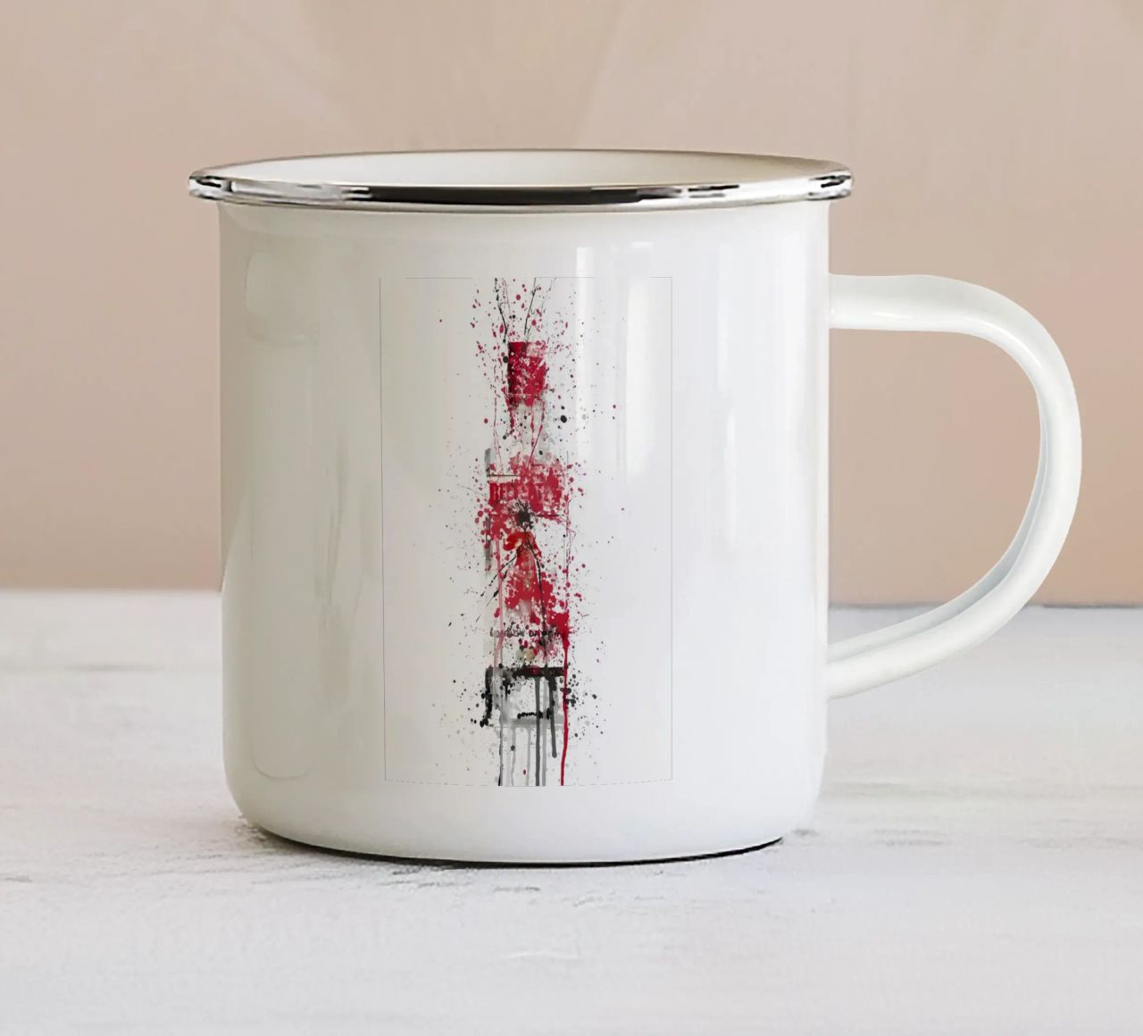 Rubino tazza in smalto da Coffee shop