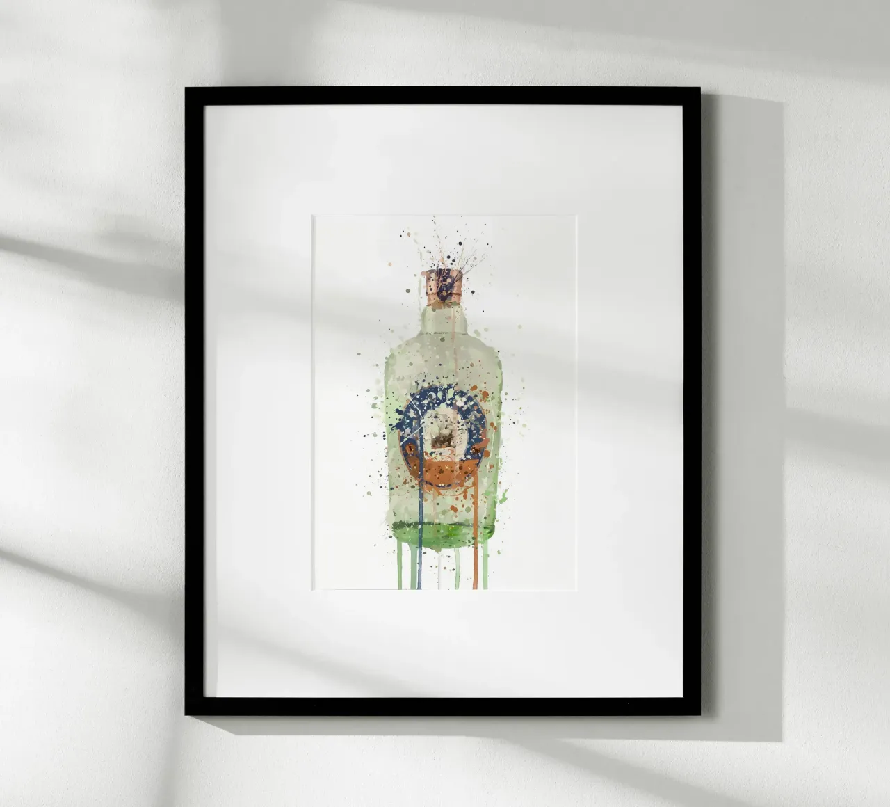 Sea Glass poster with aluminum frame by Coffee shop