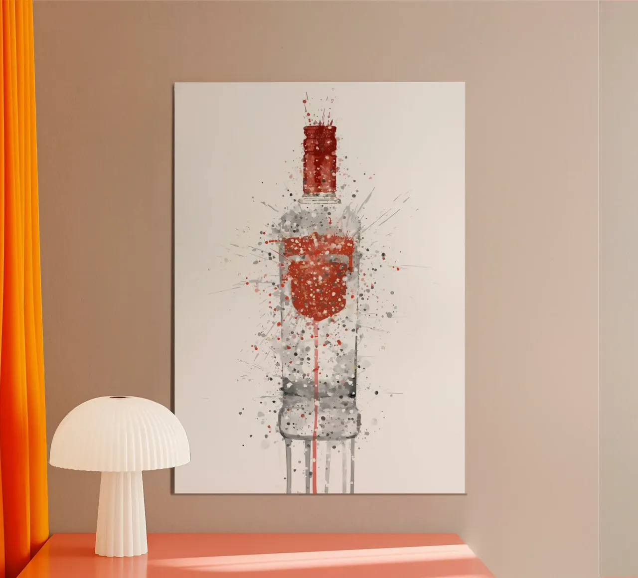 Smirnoff Vodka poster with aluminum frame by Coffee shop
