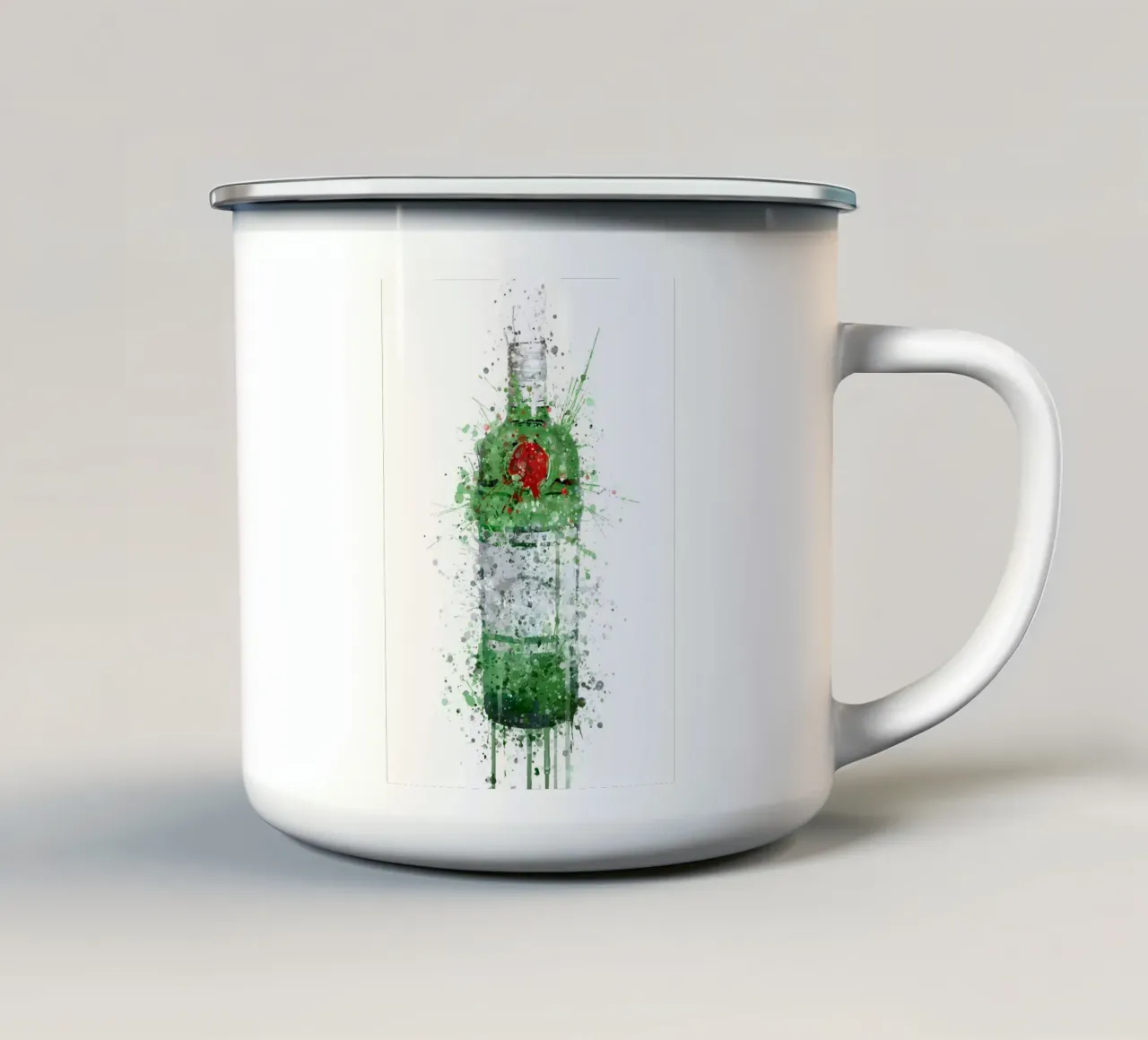 Tanqueray Green Gin tazza in smalto da Coffee shop