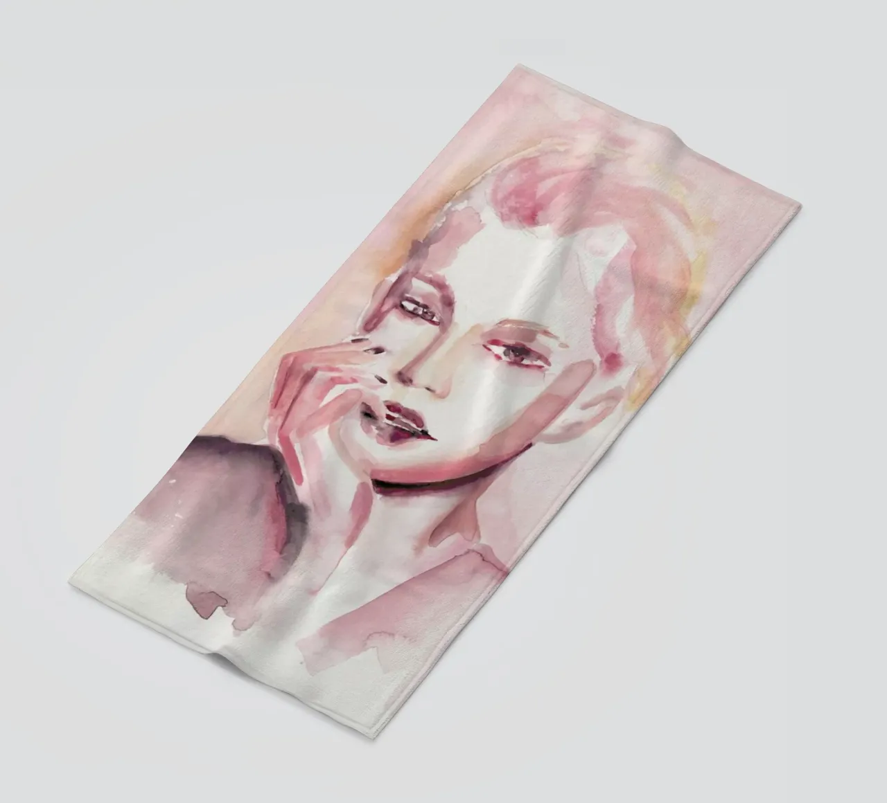 Through Rosey Lenses beach towel by Victoria Verbaan