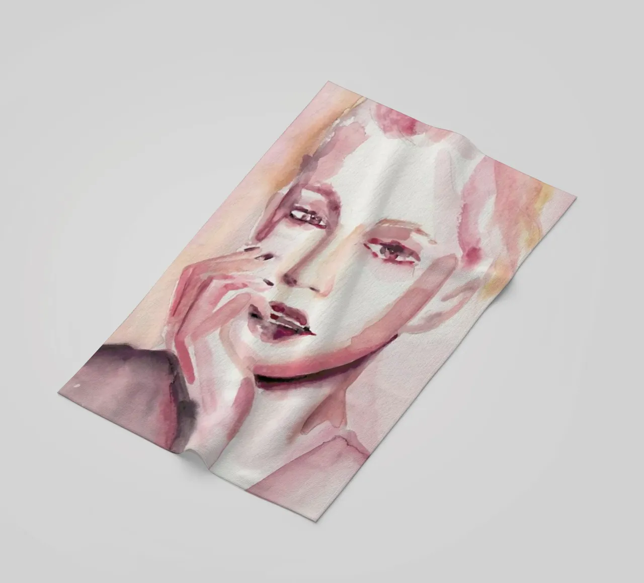 Through Rosey Lenses beach towel by Victoria Verbaan