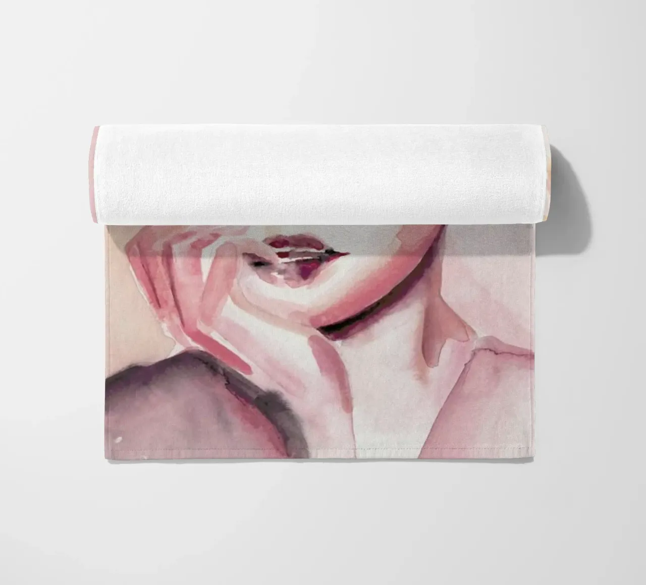 Through Rosey Lenses beach towel by Victoria Verbaan