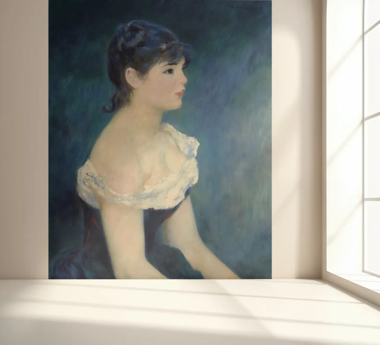 Pierre-Auguste Renoir - Bust of a woman in profile photo wallpaper by Timeless Artworks