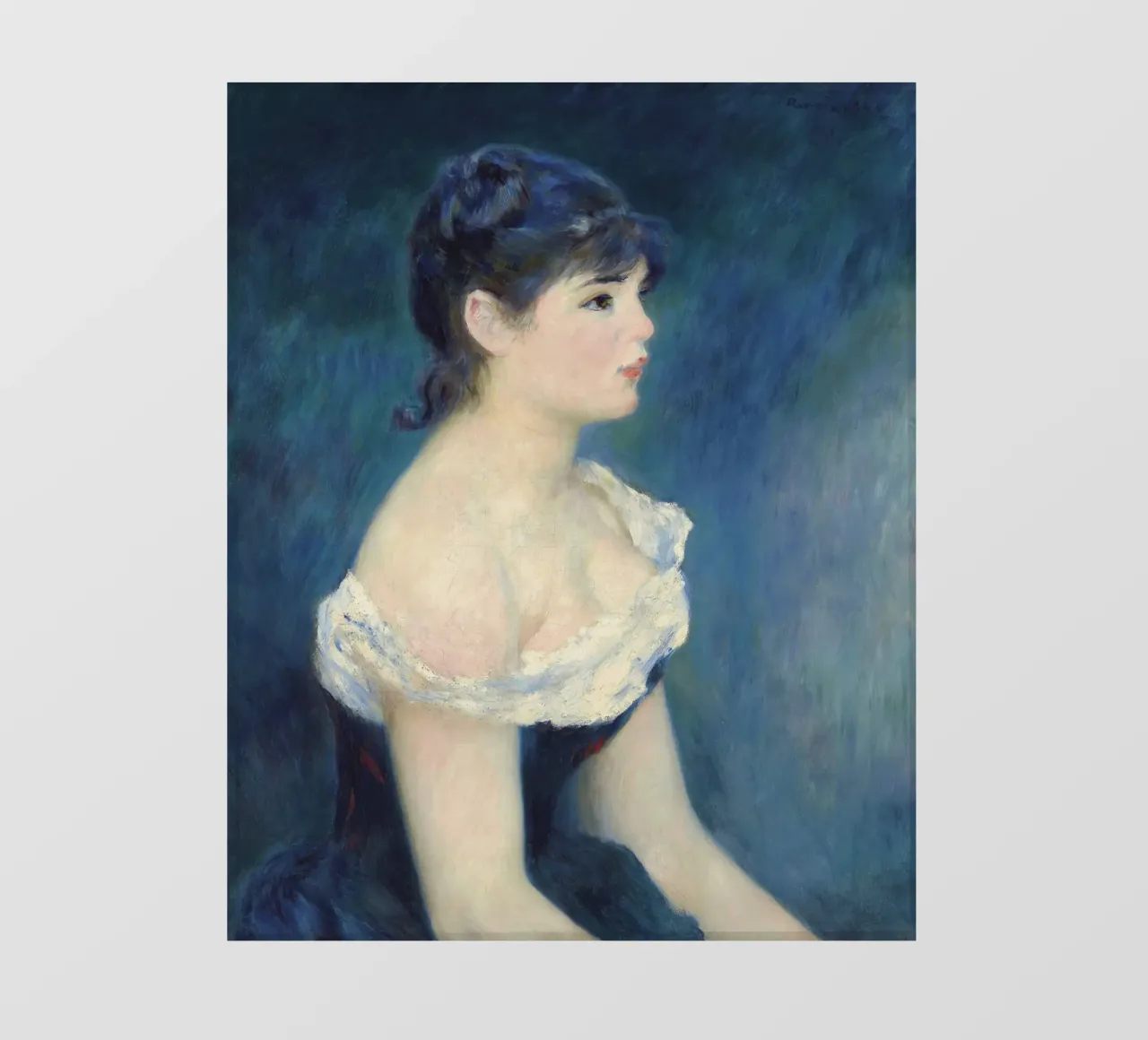 Pierre-Auguste Renoir - Bust of a woman in profile photo wallpaper by Timeless Artworks