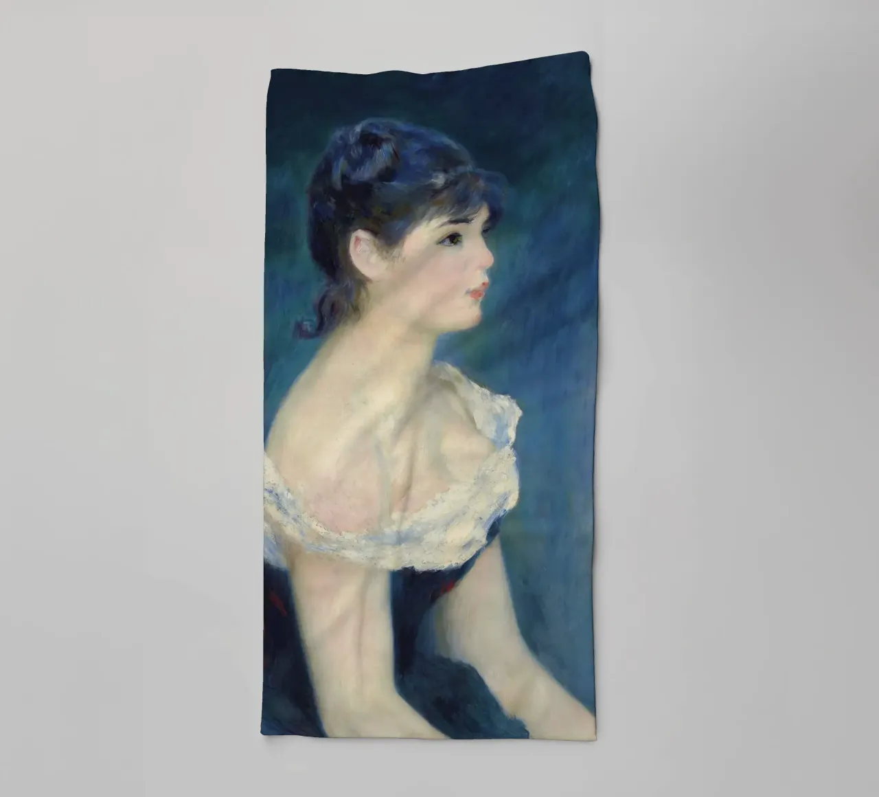 Pierre-Auguste Renoir - Busto di donna di profilo asciugamano da bagno da Timeless Artworks