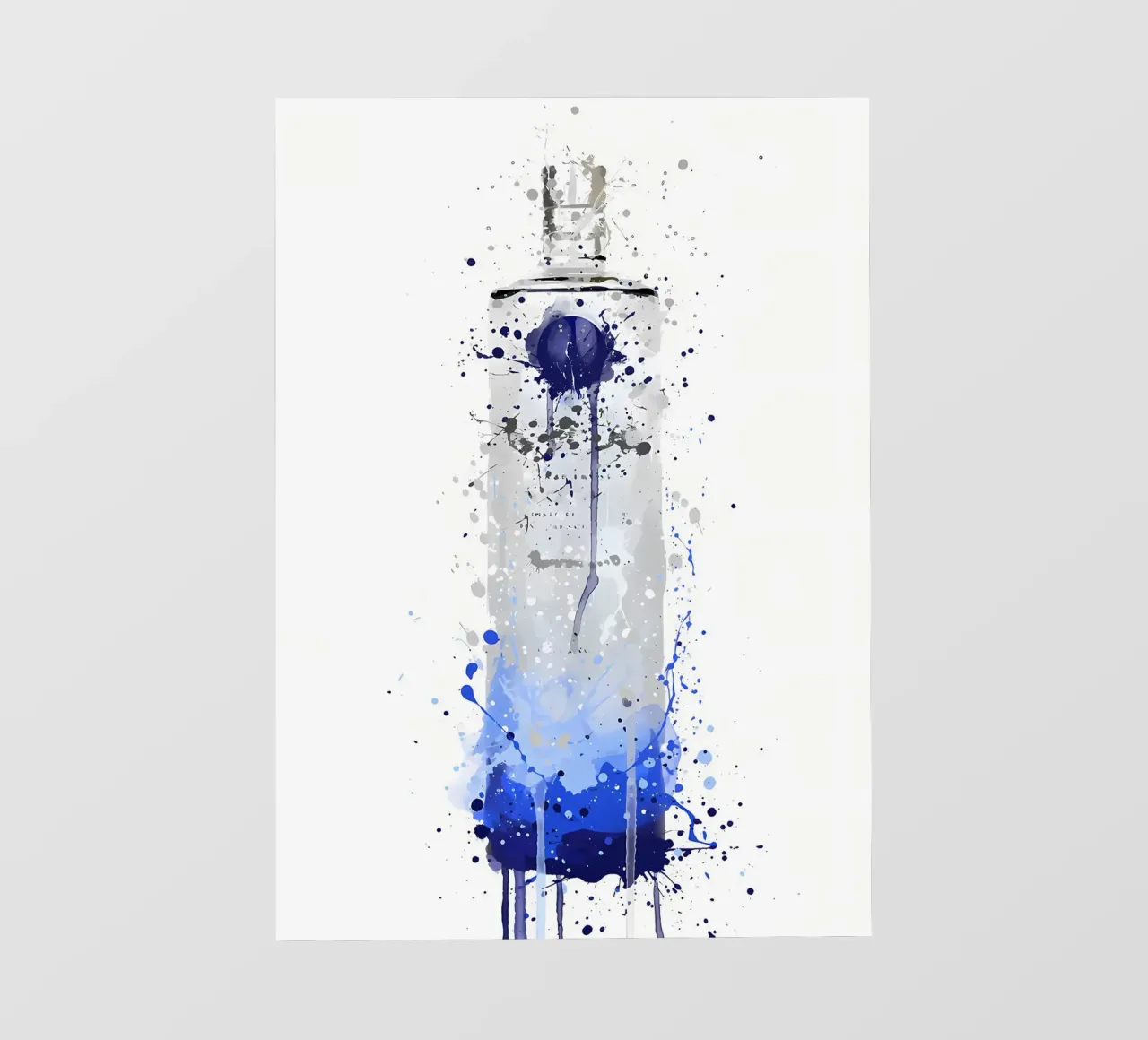 Bottiglia di vodka Artic Frost pellicola backlit da Coffee shop