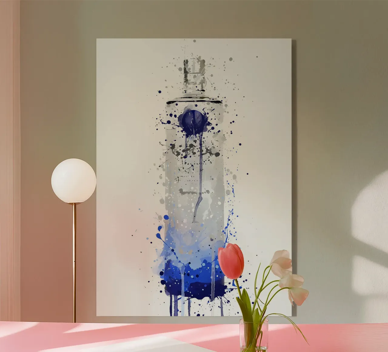 Botella de vodka Artic Frost metacrilato de Coffee shop