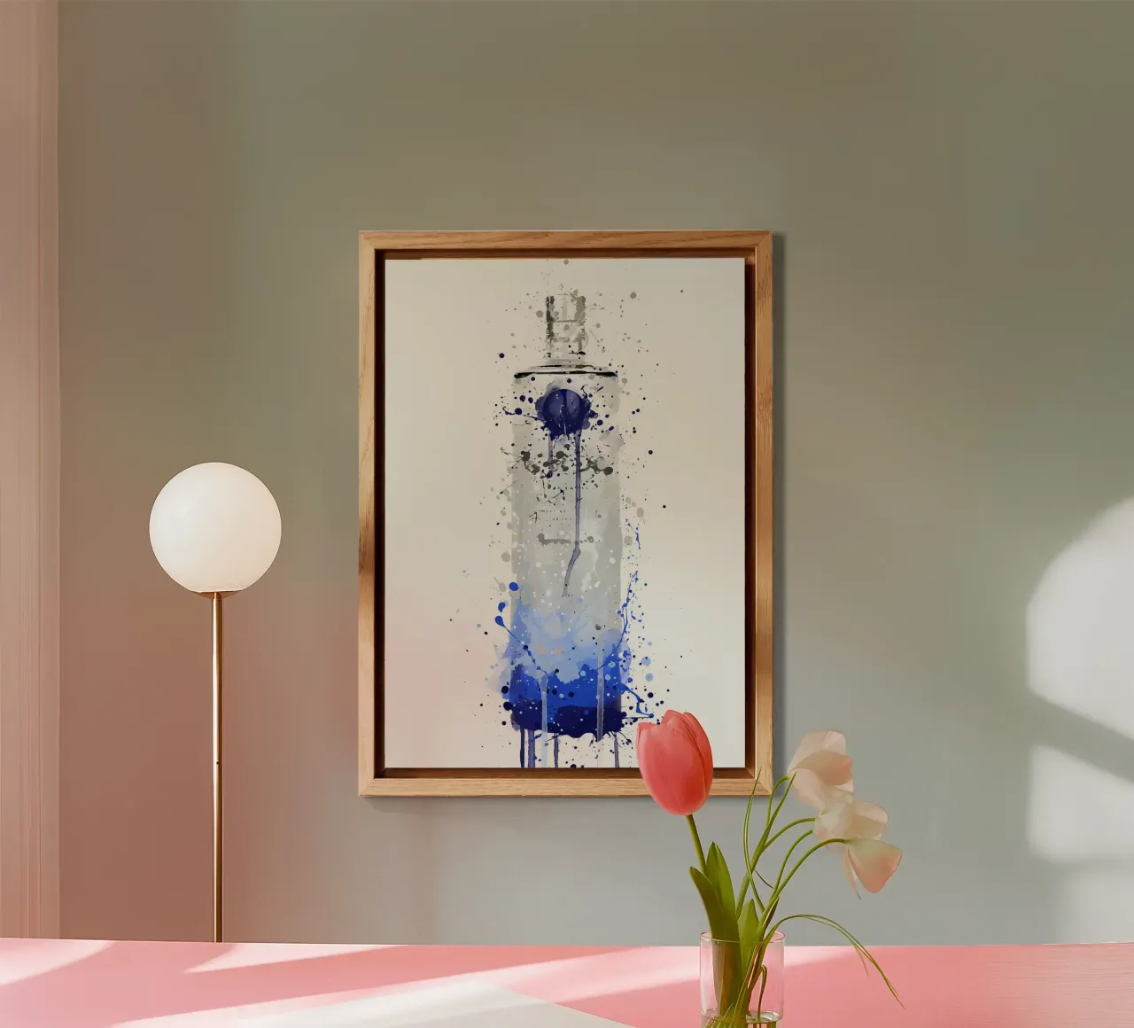 Vodka Bottle Artic Frost alu-dibond by Coffee shop