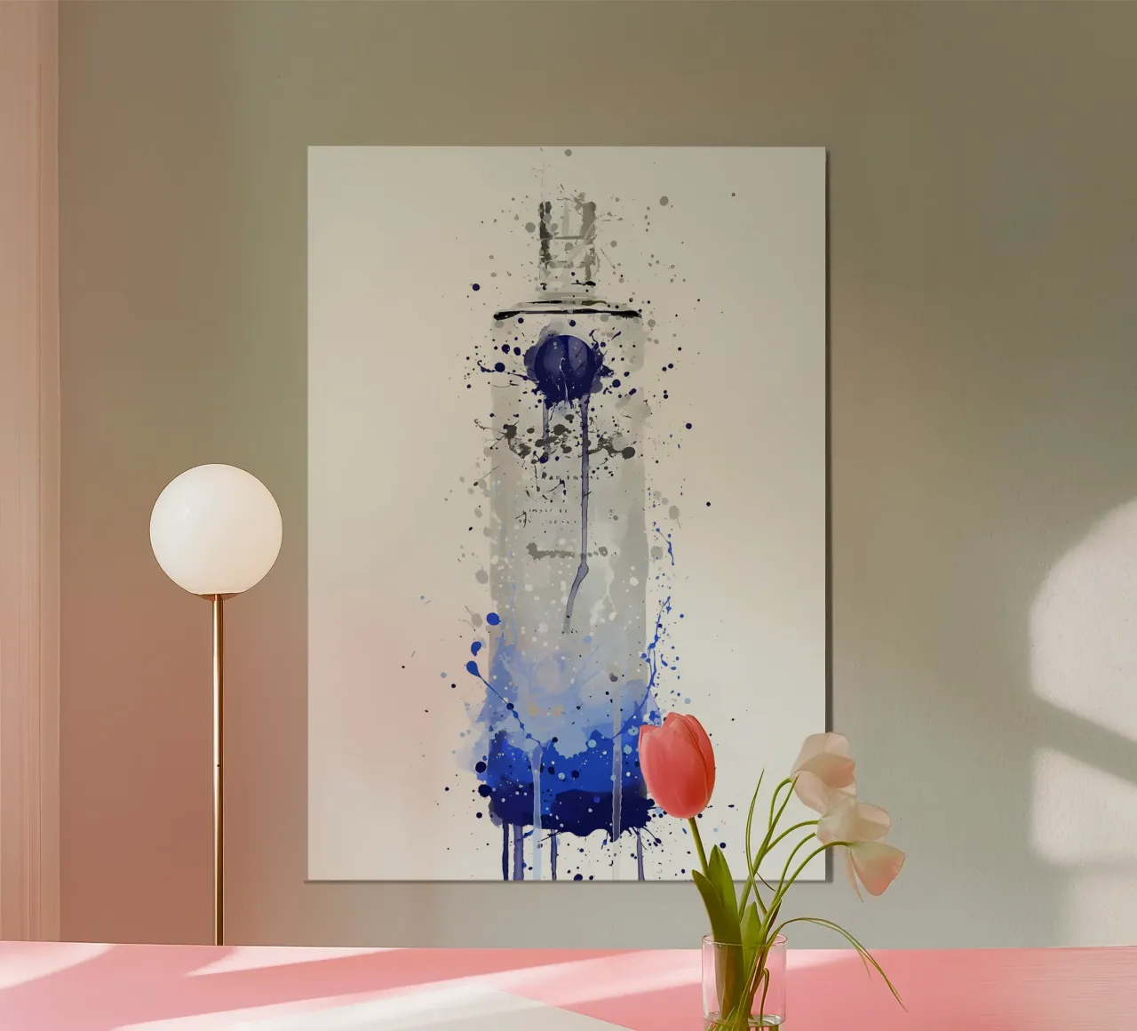 Vodka Bottle Artic Frost alu-dibond by Coffee shop