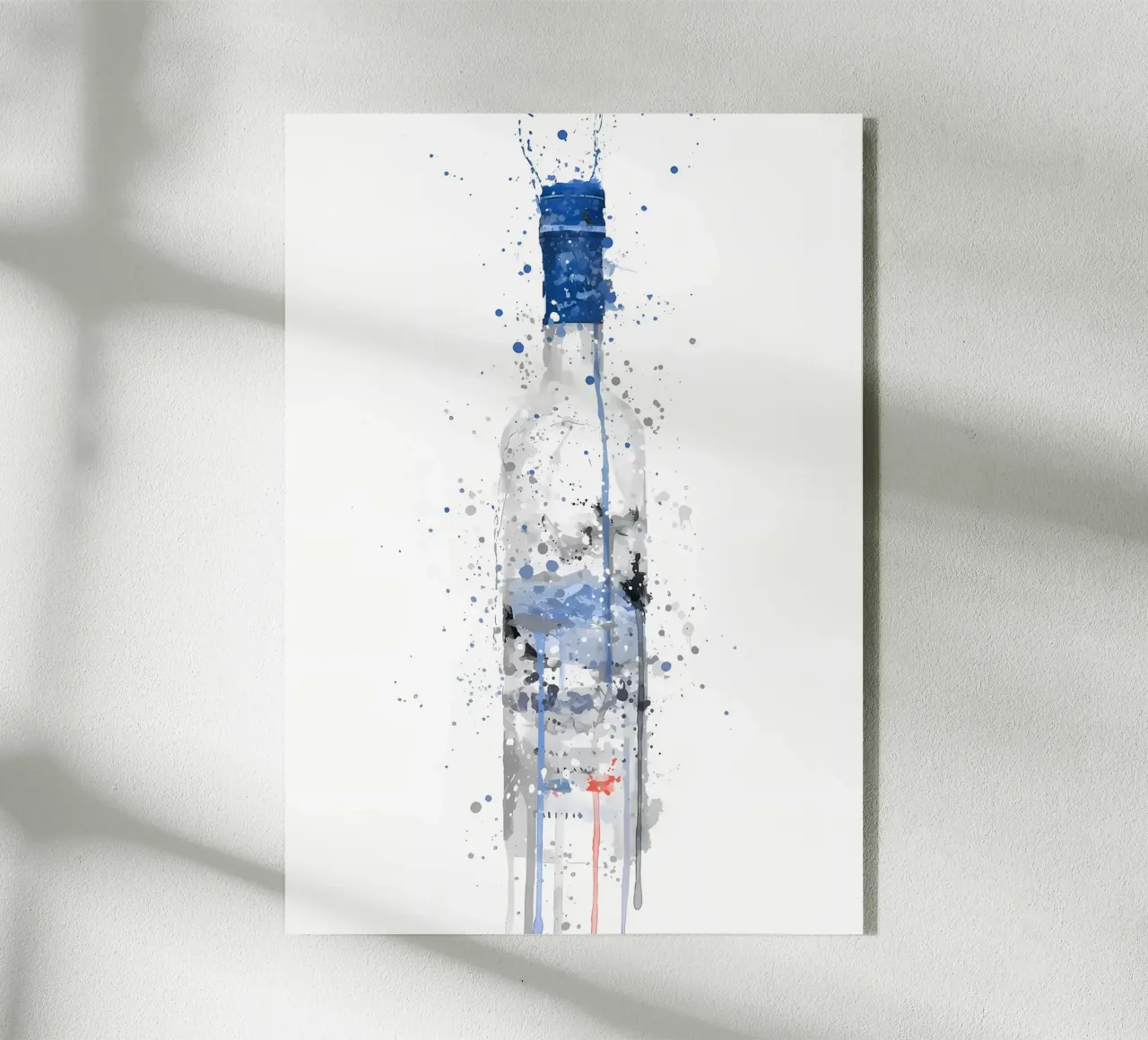Botella de vodka Frost metacrilato de Coffee shop