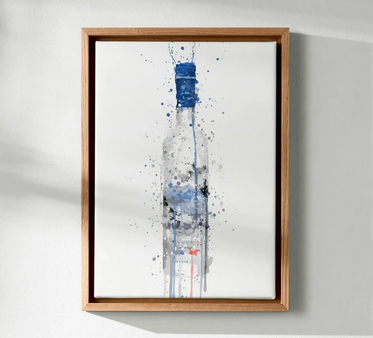 Wodkafles Vorst canvas met Baklijst van Coffee shop