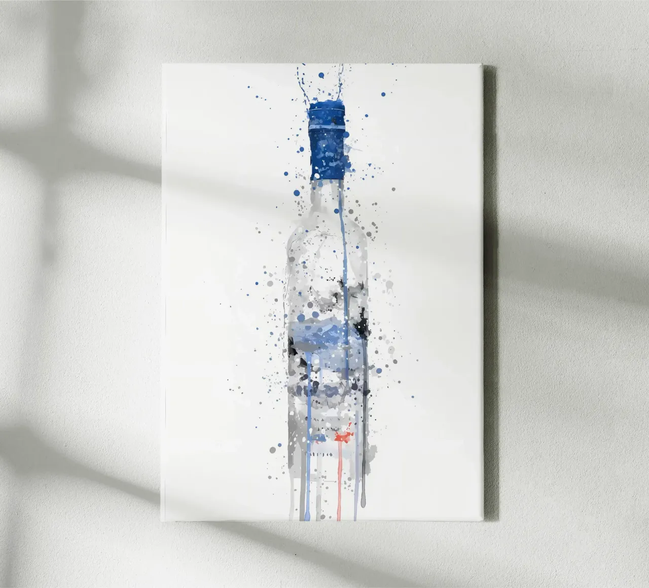 Wodkafles Vorst canvas met Baklijst van Coffee shop