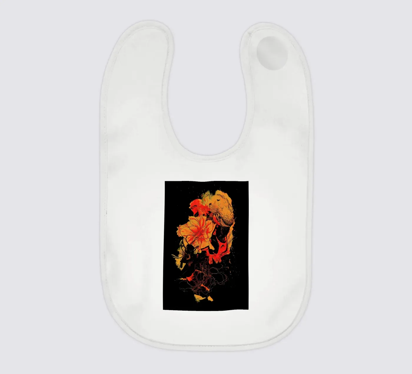 Pollination baby bib by Nicebleed