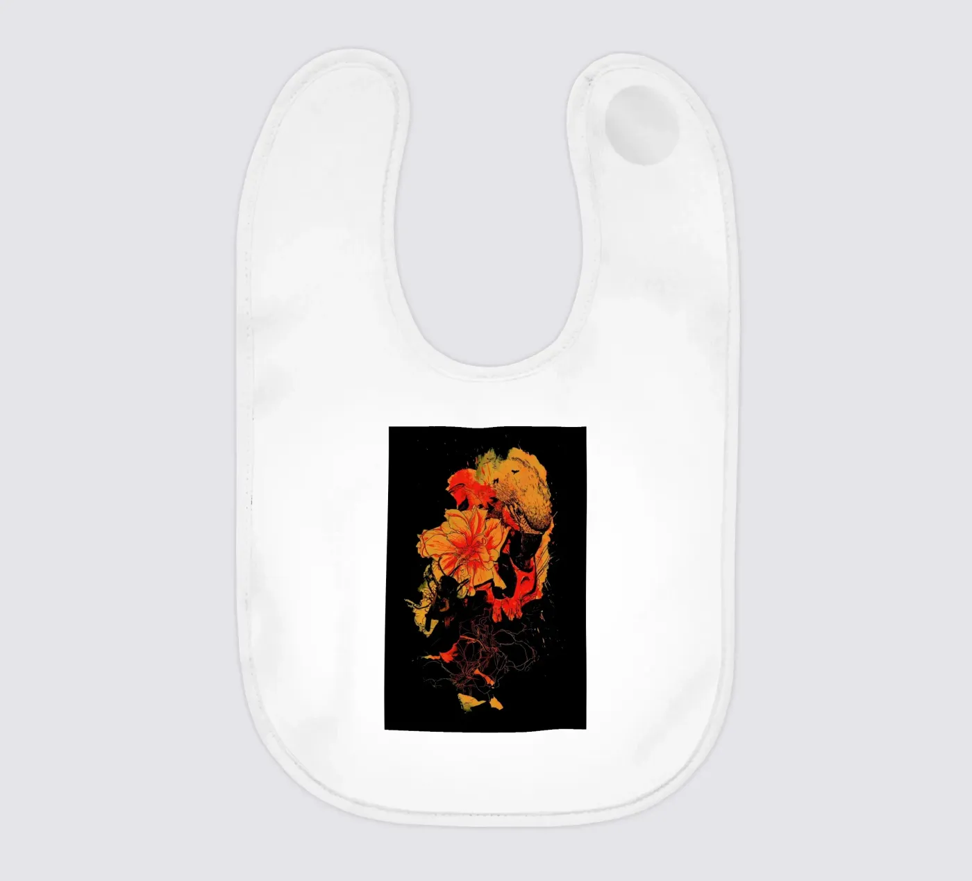 Pollination baby bib by Nicebleed