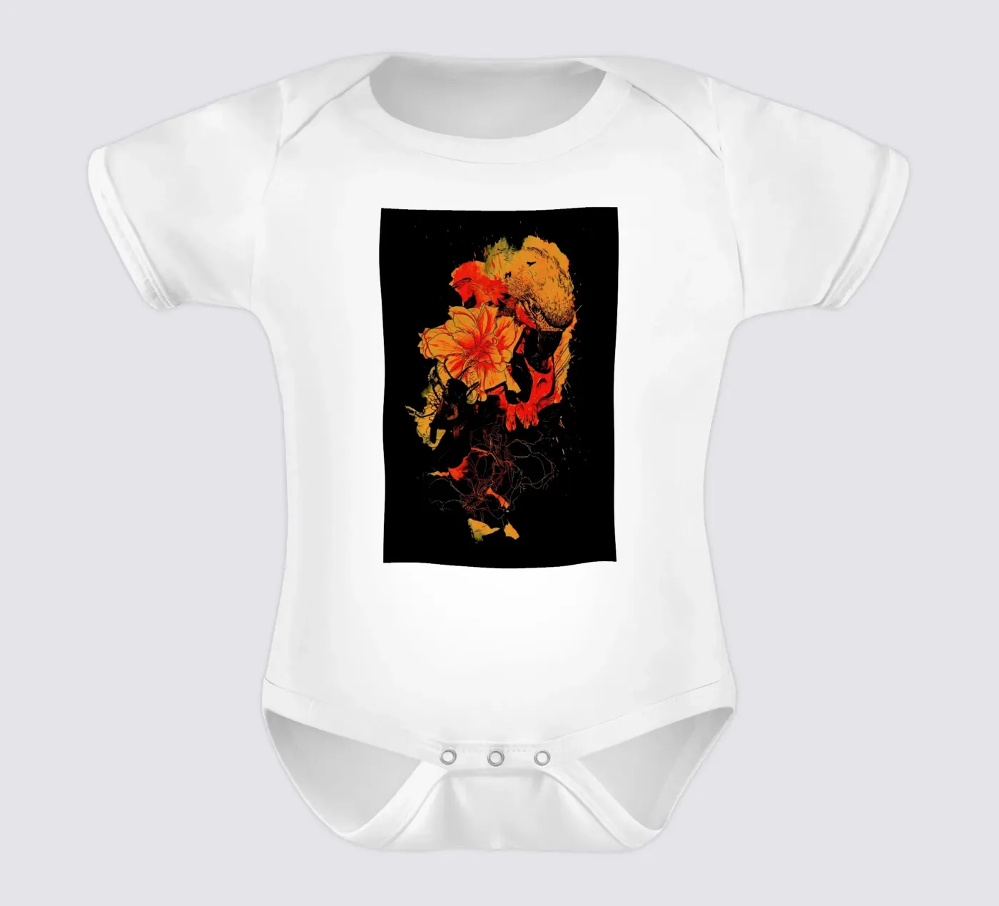 Pollination babyrompertje korte mouwen van Nicebleed