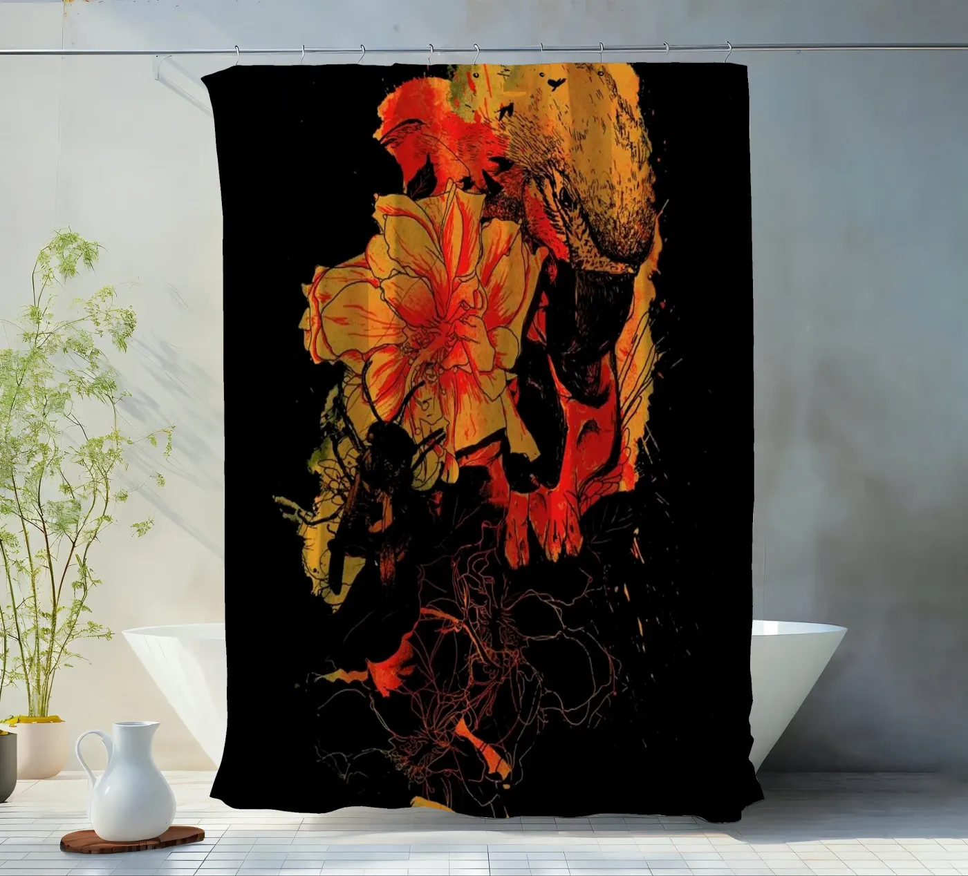 Pollination Duschvorhang von Nicebleed