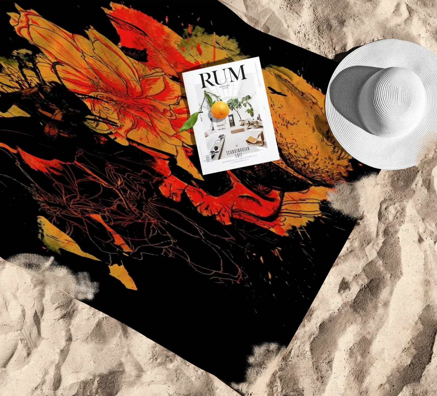 Pollination strandhanddoek van Nicebleed