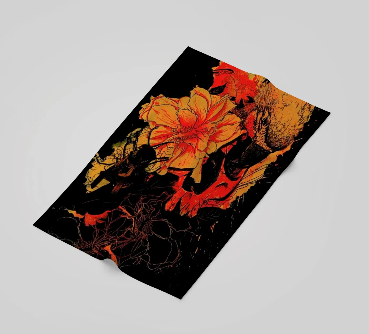 Pollination strandhanddoek van Nicebleed