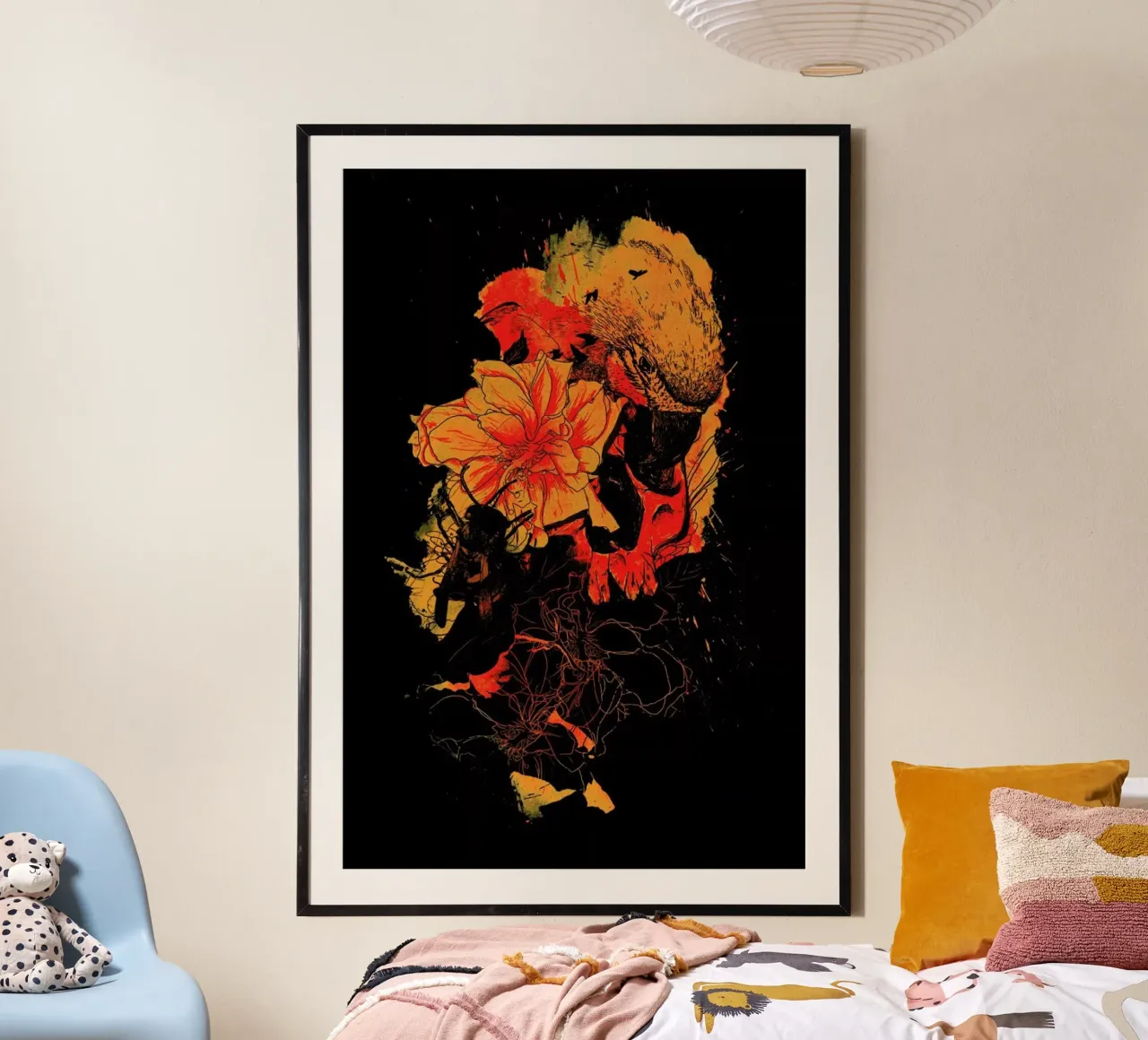 Pollination poster con telaio in legno da Nicebleed